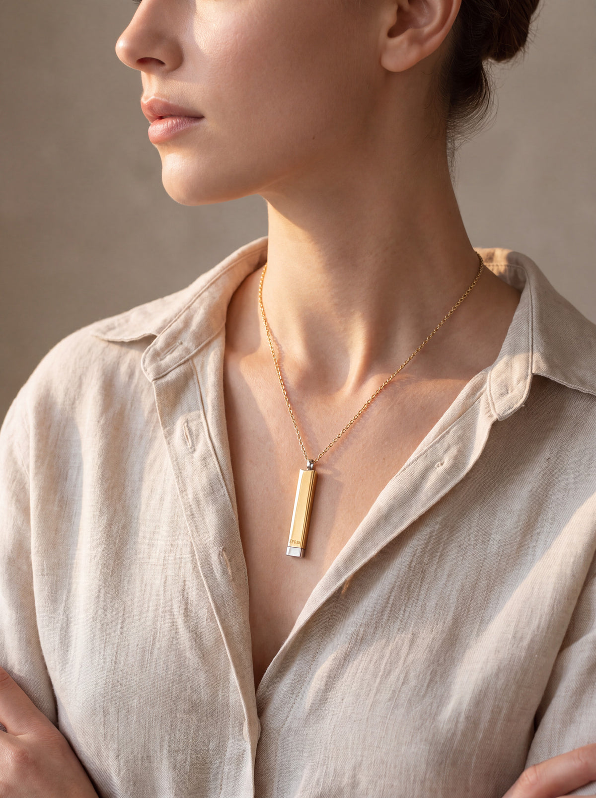Hidden Message Bar Necklace