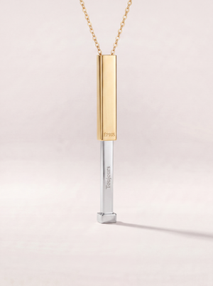 Hidden Message Bar Necklace