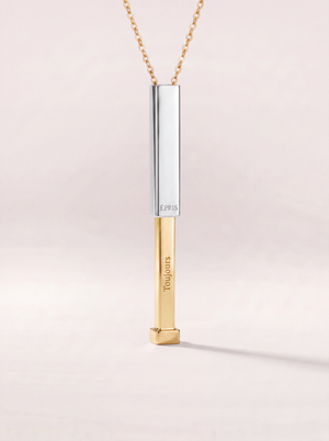 Hidden Message Bar Necklace